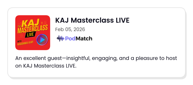 kaj masterclass live